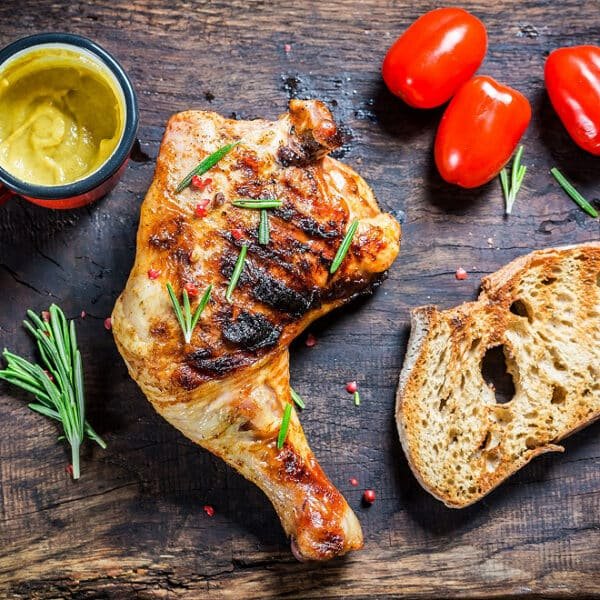 Suprême de pintade sauce moutarde à l'ancienne